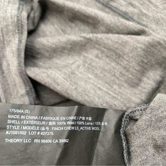 Theory Wool Active Finch Crewneck Shirt - Picture 11 of 12